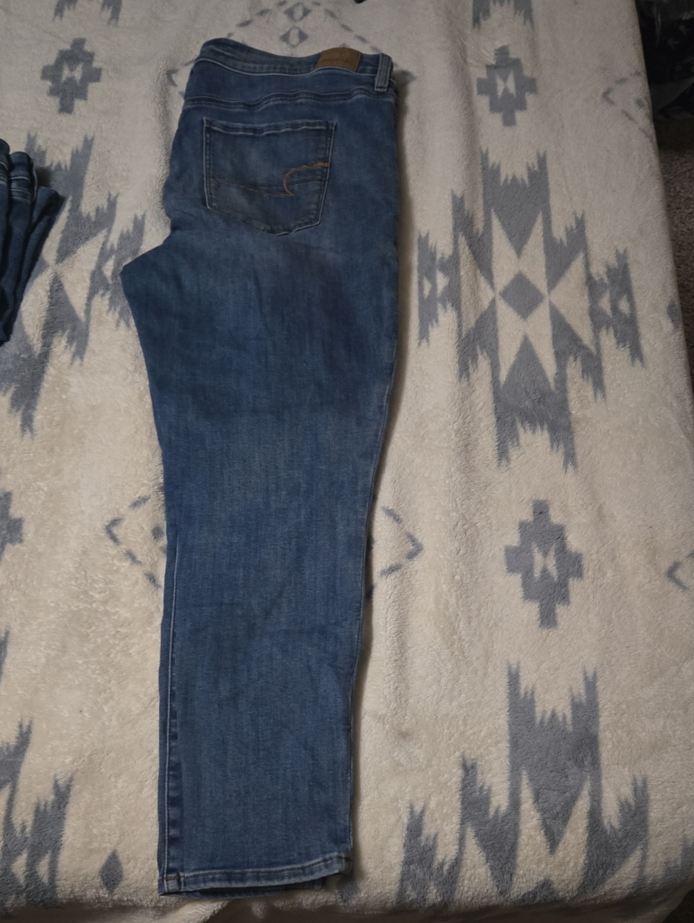 American Eagle Outfitters Women's Medium Blue Straight Leg Jeans